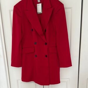 NWT Red Blazer Dress, L